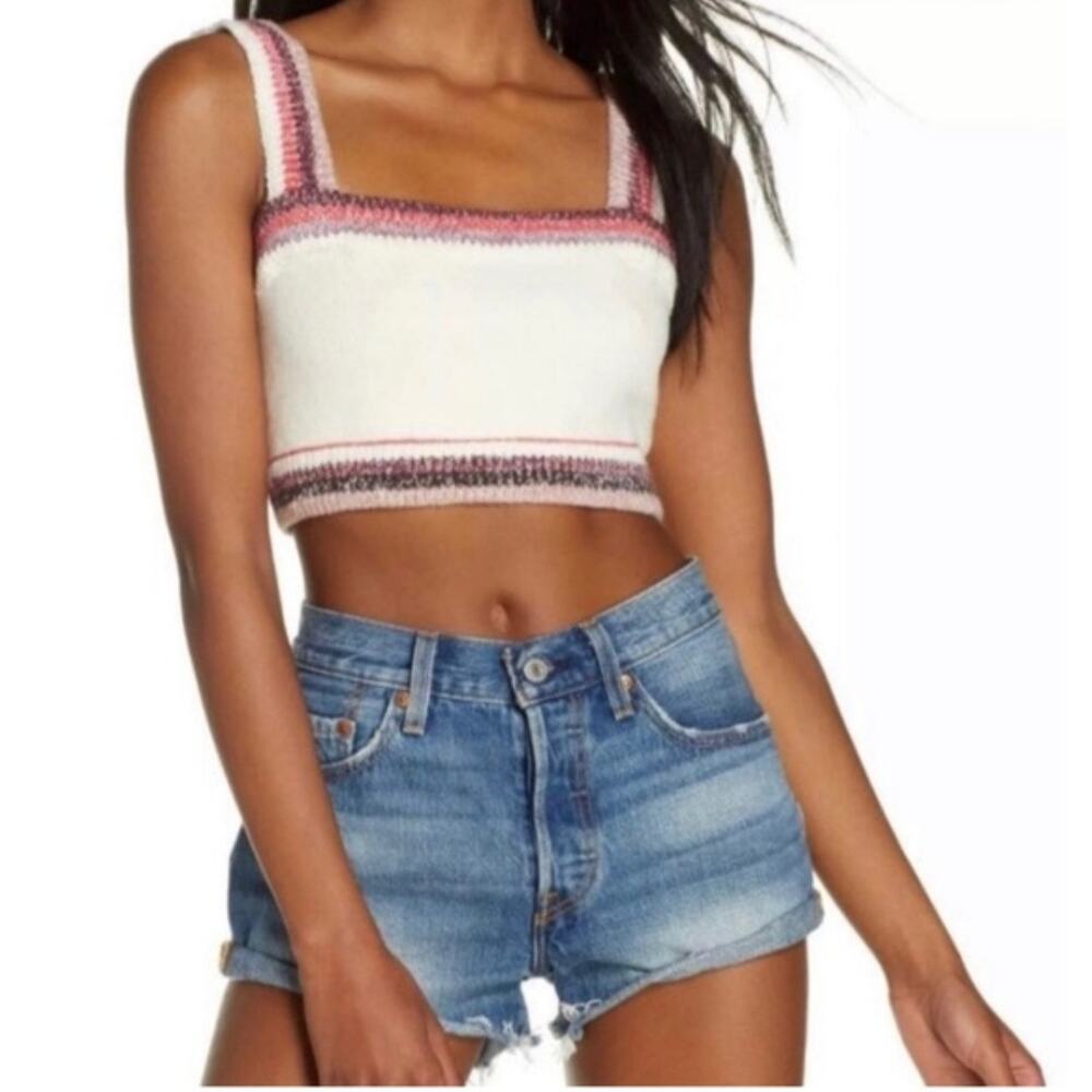 Intimately Free People In The Sun Knit Brami - Ivory Berry Combo